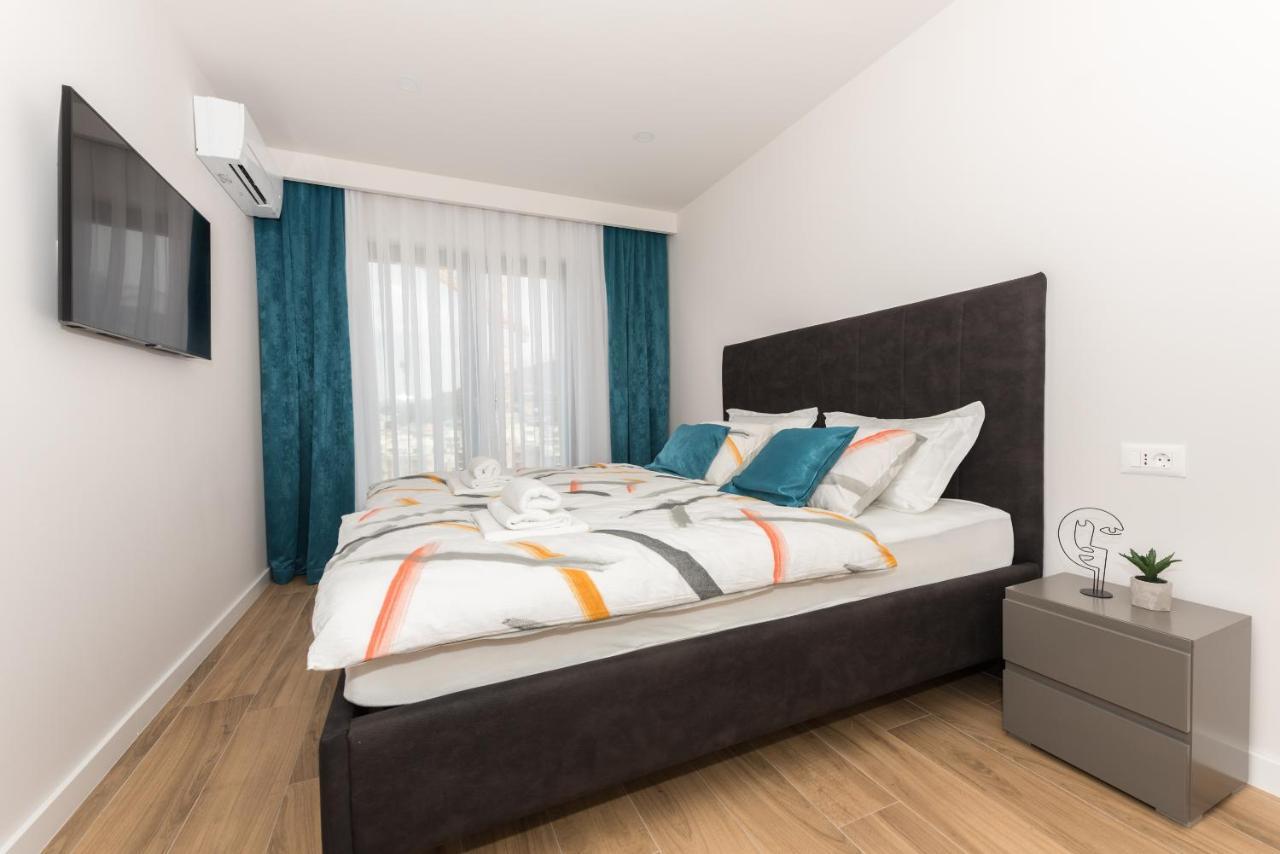 Luxury Adria Sea & City View Apartment 마카르스카 외부 사진