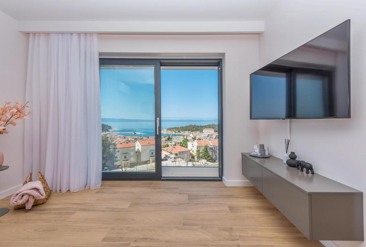 Luxury Adria Sea & City View Apartment 마카르스카 외부 사진