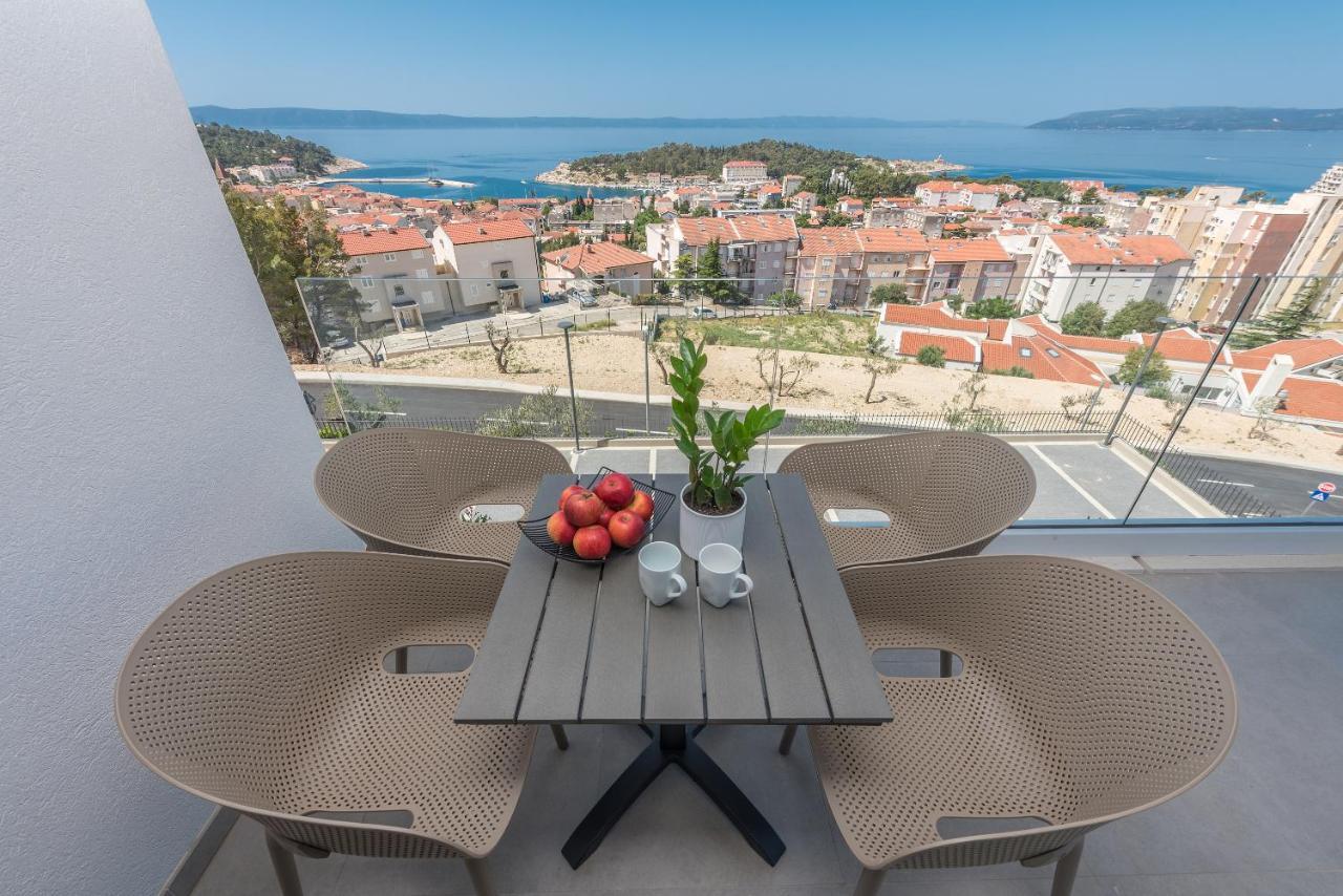 Luxury Adria Sea & City View Apartment 마카르스카 외부 사진