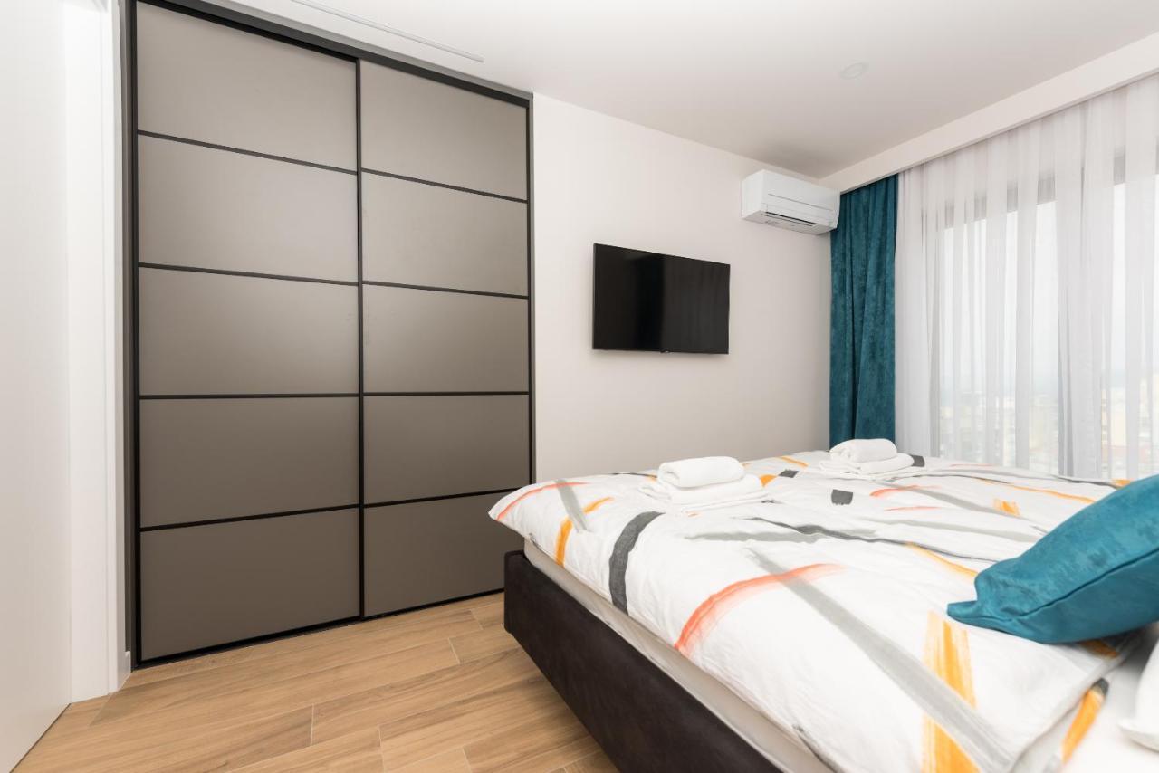 Luxury Adria Sea & City View Apartment 마카르스카 외부 사진